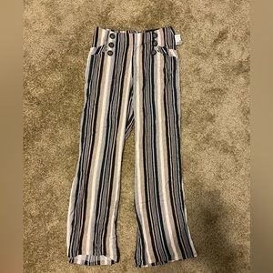 Wide Leg Striped Pants